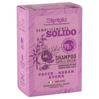 Sampon solid pentru par uscat cu extract de ovaz, ulei de cocos si argan, 85 g, Iteritalia
