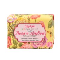 Sapun vegetal cu trandafir si ambra, 125 g, Iteritalia