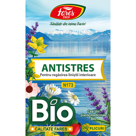 Ceai Bio antistres N173, 20 plicuri, Fares 701538