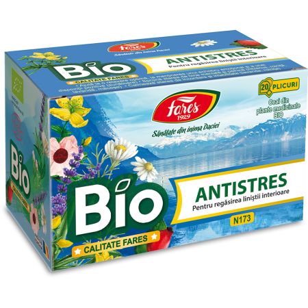 Ceai Bio antistres, 20 plicuri, Fares