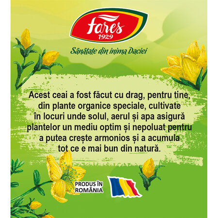 Ceai de sunatoare Bio N167, 20 plicuri, Fares 701468
