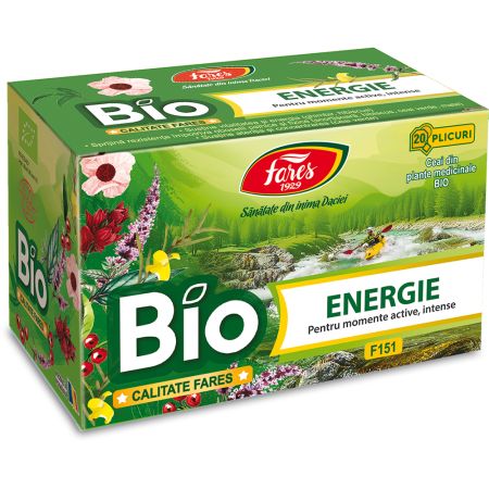 Ceai Bio Energie, 20 plicuri, Fares