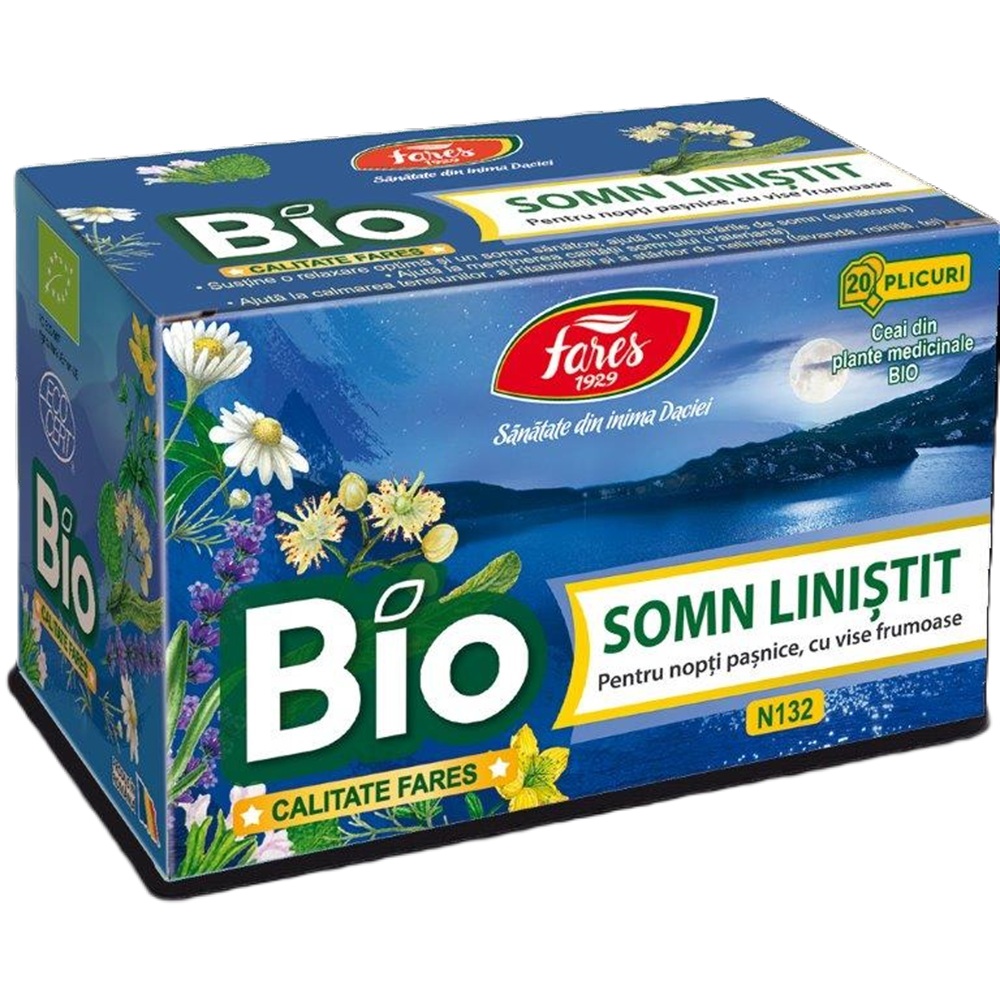 Ceai Bio Somn linistit, 20 plicuri, Fares