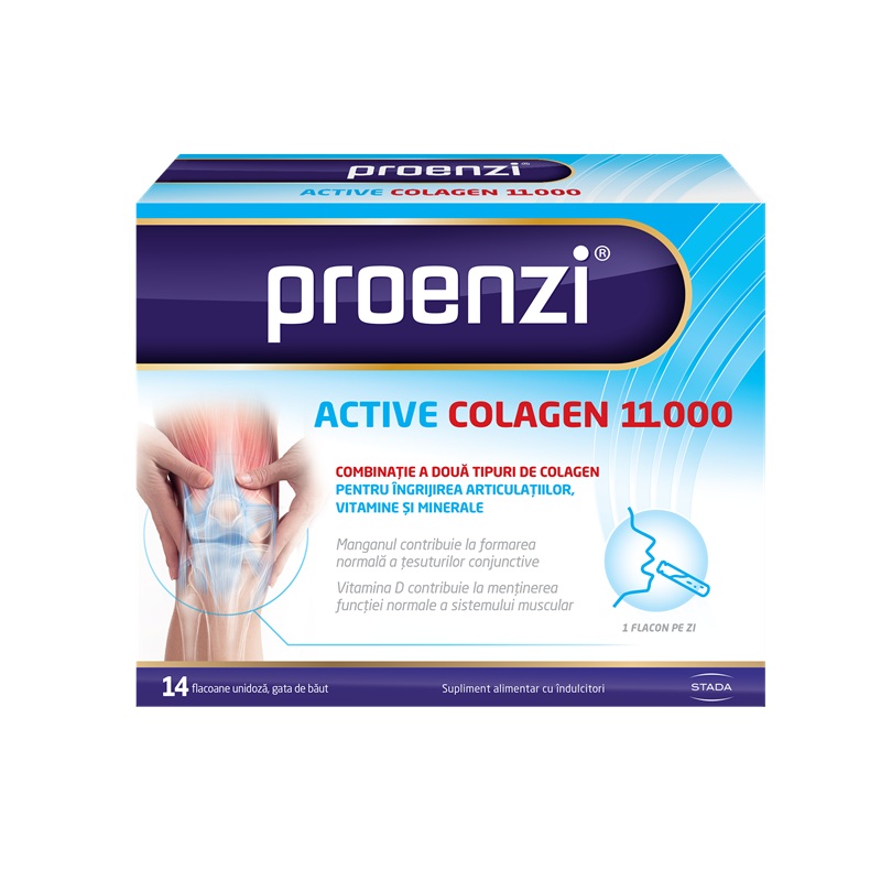 Proenzi Active Colagen 11.000, 14 flacoane unidoza, Walmark