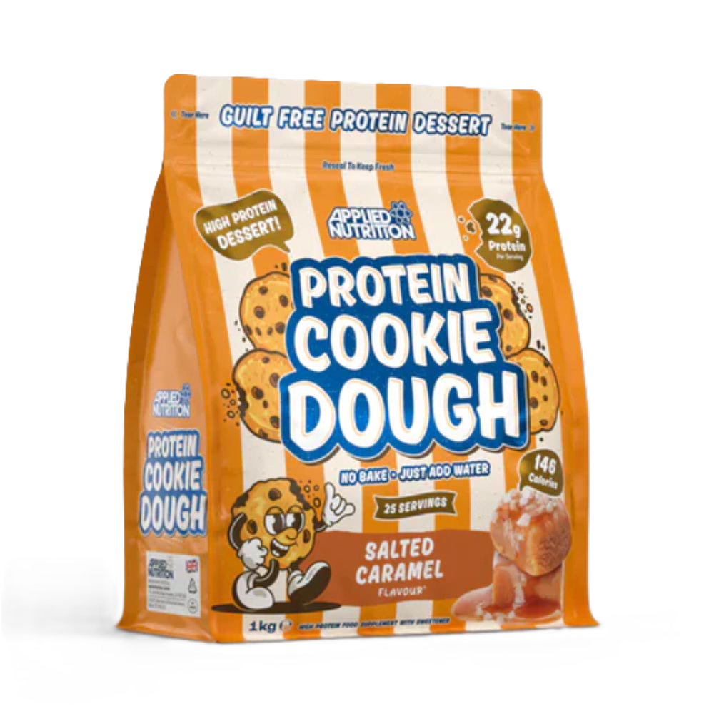 Aluat pentru fursecuri proteice Protein Cookie Dough Salted Caramel, 1000g, Applied Nutrition