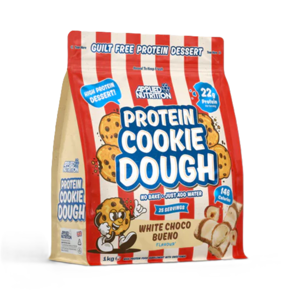 Aluat pentru fursecuri proteice Protein Cookie Dough White Choco Bueno, 1000g, Applied Nutrition