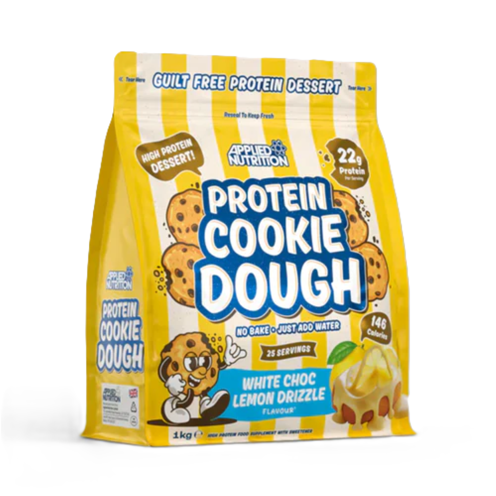 Aluat pentru fursecuri proteice Protein Cookie Dough White Chocolate Lemon Drizzle, 1000g, Applied Nutrition