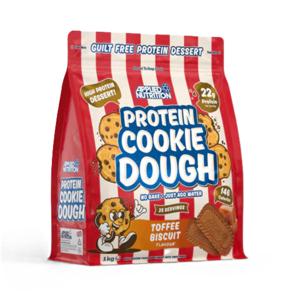 Aluat pentru fursecuri proteice Protein Cookie Dough White Teffee Biscuit, 1000g, Applied Nutrition