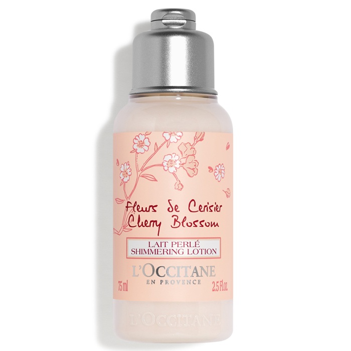 Lotiune de corp cu flori de cires Cherry Blossom Shimmering Lotion, 75 ml, L'Occitane