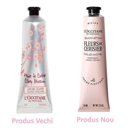 Crema de maini cu flori de cires Cherry Blossom Hand Cream, 75 ml, L'Occitane 674201