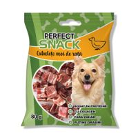 Cubulete moi de rata pentru caini, 80 g, Perfect Snack