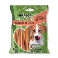 Sandwich de somon pentru caini, 80 g, Perfect Snack