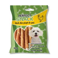 Stick din piept de pui pentru caini, 80 g, Perfect Snack