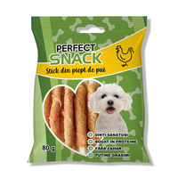 Stick din piept de pui pentru caini, 80 g, Perfect Snack