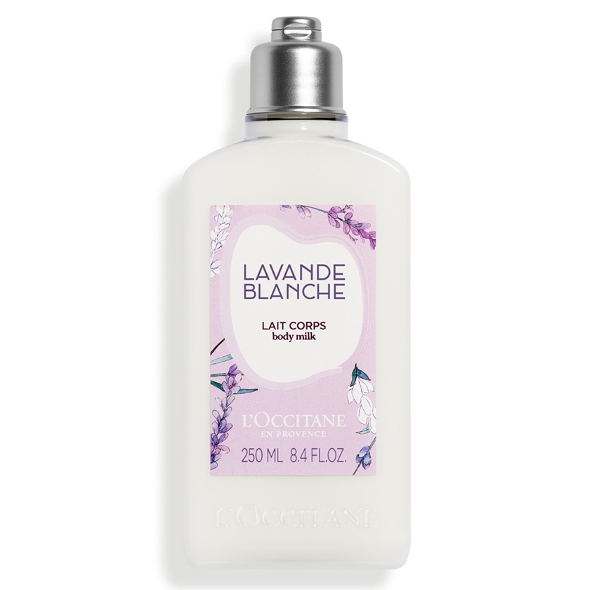 Lotiune corp cu lavanda White Lavender, 250 ml, L'Occitane