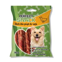 Stick din piept de rata pentru caini, 80 g, Perfect Snack