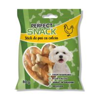 Stick cu calciu si gust de pui pentru caini, 80 g, Perfect Snack
