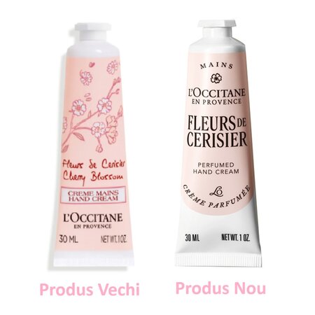 Crema de maini cu flori de cires Cherry Blossom Hand Cream, 30 ml, L'Occitane 674179