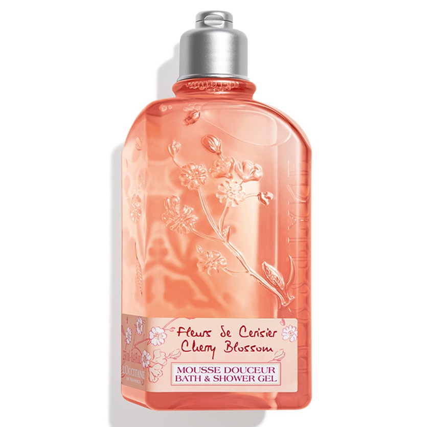 Gel de dus cu flori de cires Cherry Blossom Shower Gel, 250 ml, L'Occitane