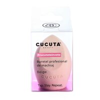 Burete pentru aplicarea machiajului beige, 1 bucata, Cucuta Beauty