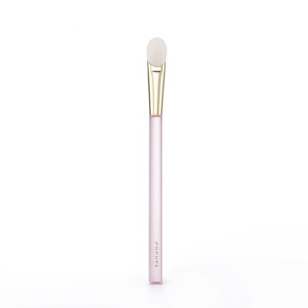 Set pensule profesionale pentru make-up cu pouch roz Angel's Pink Glow, 15 pensule, Cucuta Beaty 641642