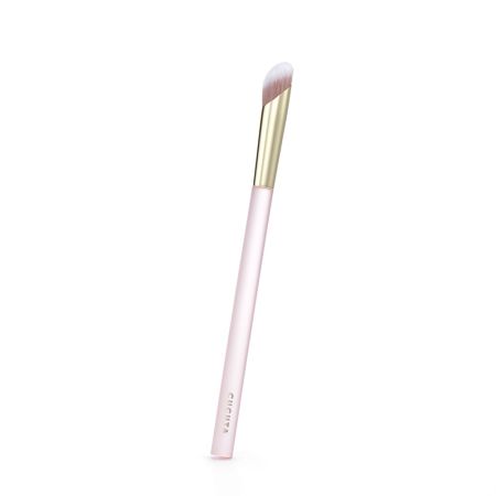 Set pensule profesionale pentru make-up cu pouch roz Angel's Pink Glow, 15 pensule, Cucuta Beaty 641644