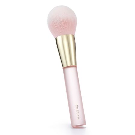 Set pensule profesionale pentru make-up cu pouch roz Angel's Pink Glow, 15 pensule, Cucuta Beaty 641632