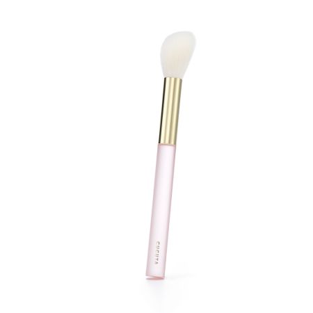 Set pensule profesionale pentru make-up cu pouch roz Angel's Pink Glow, 15 pensule, Cucuta Beaty 641640