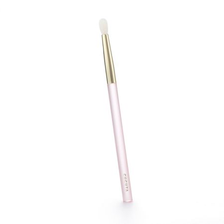 Set pensule profesionale pentru make-up cu pouch roz Angel's Pink Glow, 15 pensule, Cucuta Beaty 641636