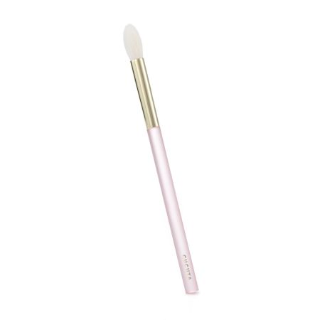 Set pensule profesionale pentru make-up cu pouch roz Angel's Pink Glow, 15 pensule, Cucuta Beaty 641635