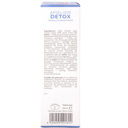 Detox Apielixir, 30 fiole, Albina Carpatina 722458