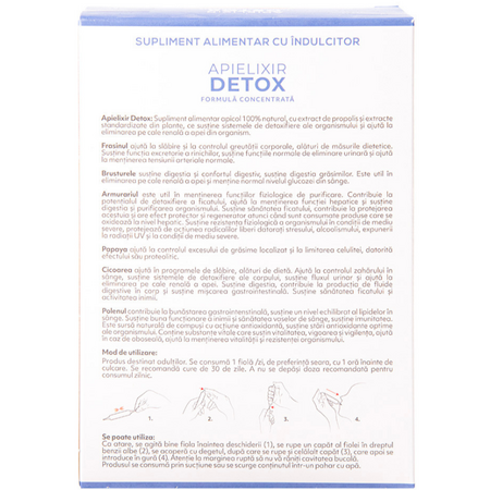 Detox Apielixir, 30 fiole, Albina Carpatina 722457
