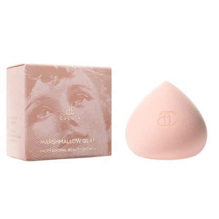 Buretel pentru aplicarea machiajului Marshmallow Glam, 1 bucata, Cucuta Beaty 641689