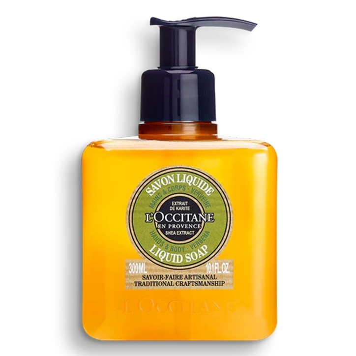 Sapun lichid cu shea si verbina pentru maini si corp Hands & Body Verbena, 300 ml, L'Occitane