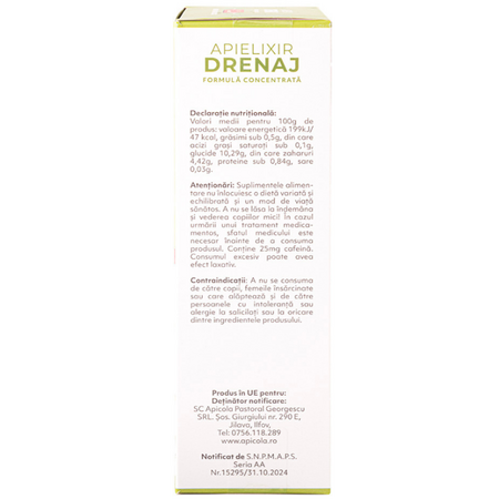 Drenaj Apielixir, 30 fiole, Albina Carpatina 722432