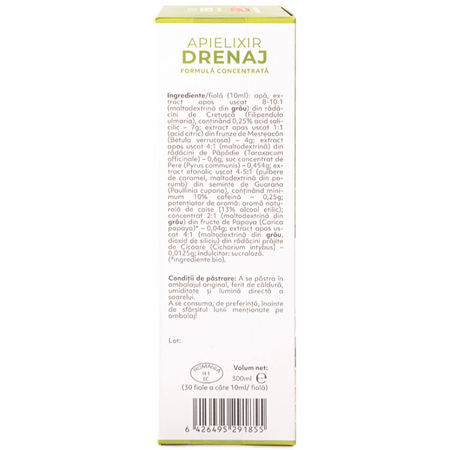 Drenaj Apielixir, 30 fiole, Albina Carpatina 722434