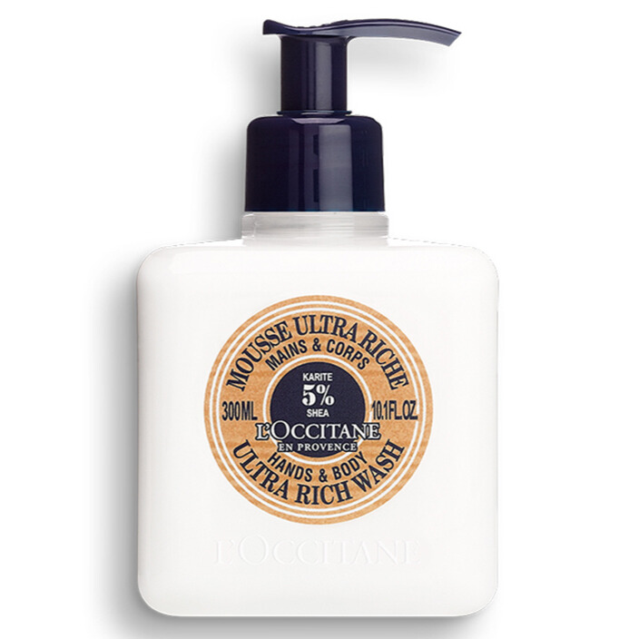 Sapun lichid cu shea pentru maini si corp Hands & Body Ultra Rich, 300 ml, L'Occitane