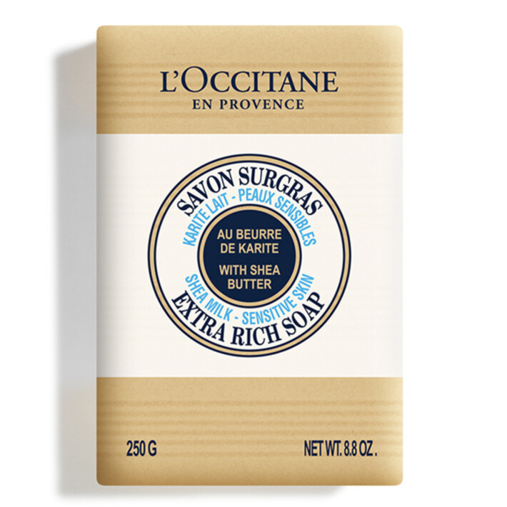 Sapun solid cu unt de shea si lapte Shea Milk Extra Rich Soap, 250 g, L'Occitane