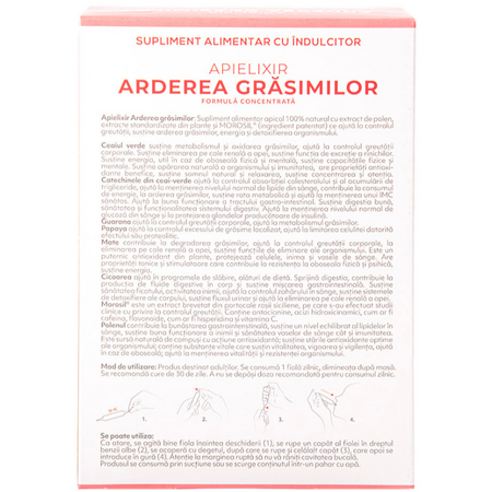 Arderea grasimilor Apielixir, 30 fiole, Albina Carpatina 722368