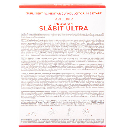 Program Slabit Ultra Apielixir, 30 fiole, Albina Carpatina 722359