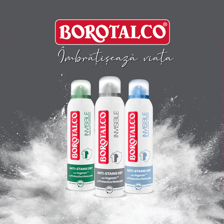 Deodorant spray antiperspirant Invisible Dry, 150 ml, Borotalco 694800