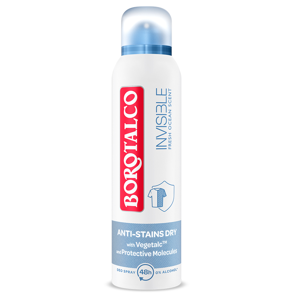 Deodorant spray Invisible Fresh, 150 ml, Borotalco
