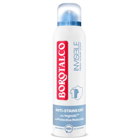 Deodorant spray Invisible Fresh, 150 ml, Borotalco