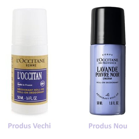 Deodorant roll-on pentru barbati Lavande Poivre Noir Roll-on, 50 ml, L'Occitane 674168
