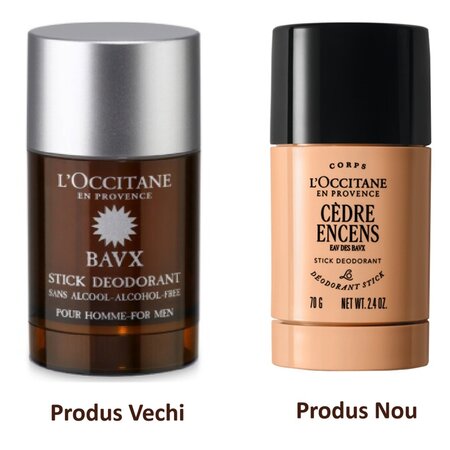Deodorant stick pentru barbati Cedre Encense Stick Baux, 70 g, L'Occitane 674166