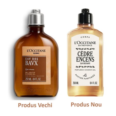 Gel de dus pentru barbati Cedre Encense Shower Gel Baux, 250 ml, L'Occitane 674164