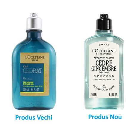 Gel de dus pentru barbati Cap Cedrat Shower Gel, 250 ml, L'Occitane 674162