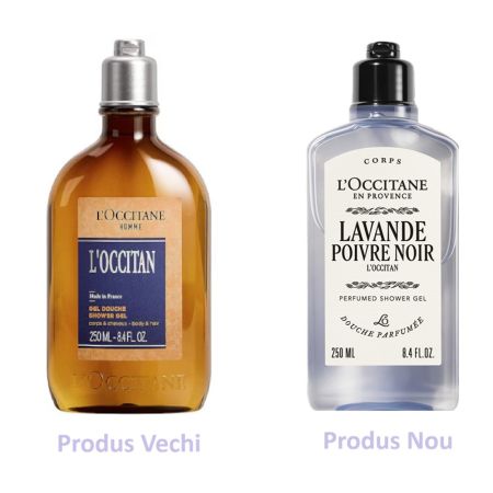 Gel de dus pentru barbati Lavande Poivre Noir Shower Gel, 250 ml, L'Occitane 674160