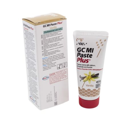 Crema dentara topica remineralizanta pe baza de apa cu aroma de vanilie Mi Paste Plus, 40 g, GC 654165