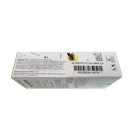 Crema dentara topica remineralizanta pe baza de apa cu aroma de vanilie Mi Paste Plus, 40 g, GC 654168